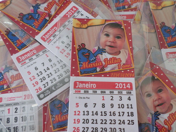 calendario galinha pintadinha