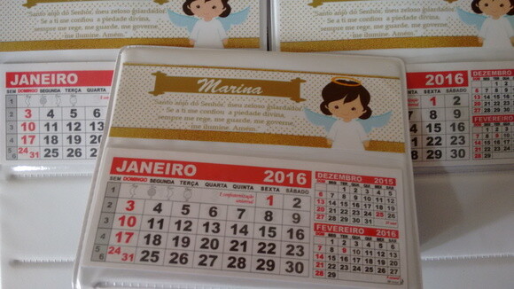 Calendariode mesa batizado