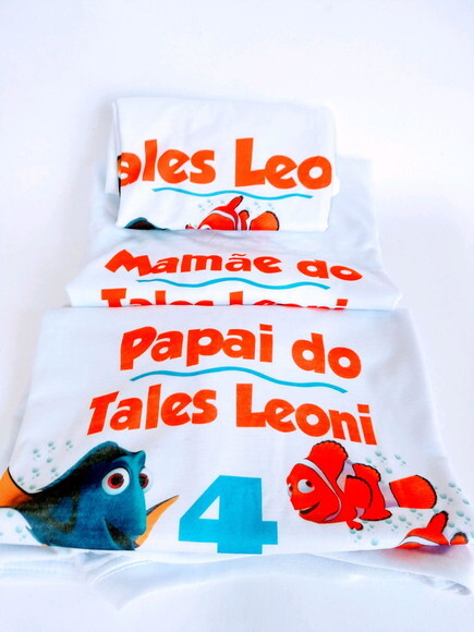 Camiseta Personalizada Procurando o Nemo