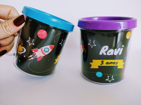 Caneca Acrílica Personalizada Astronauta