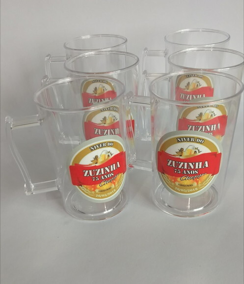 Caneca acrilica personalizada chopp