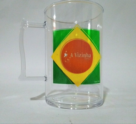 Caneca acrilica personalizada chopp copa do mundo