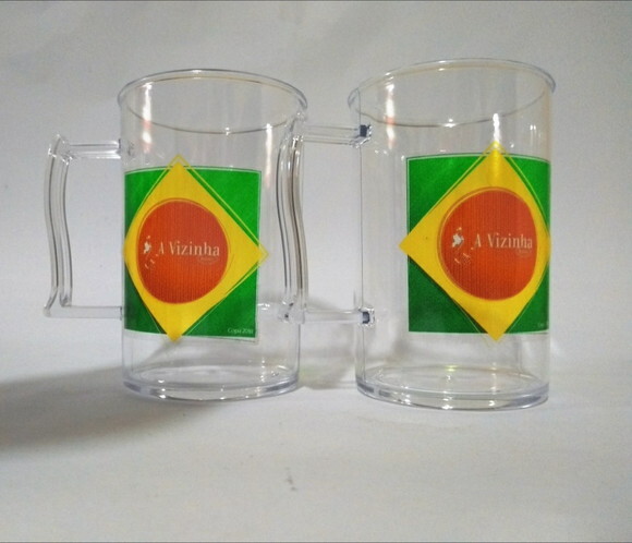 Caneca acrilica personalizada chopp copa do mundo