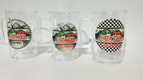 Caneca acrilica personalizada chopp para empresa