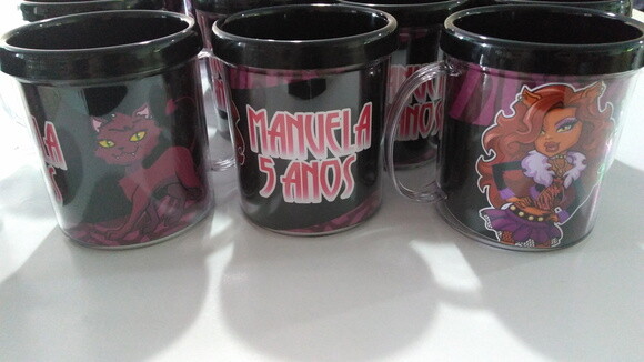 Caneca Acrílica Personalizada Monster High
