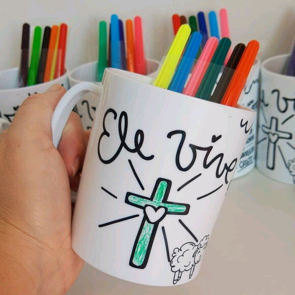 Caneca de polímero personalizada