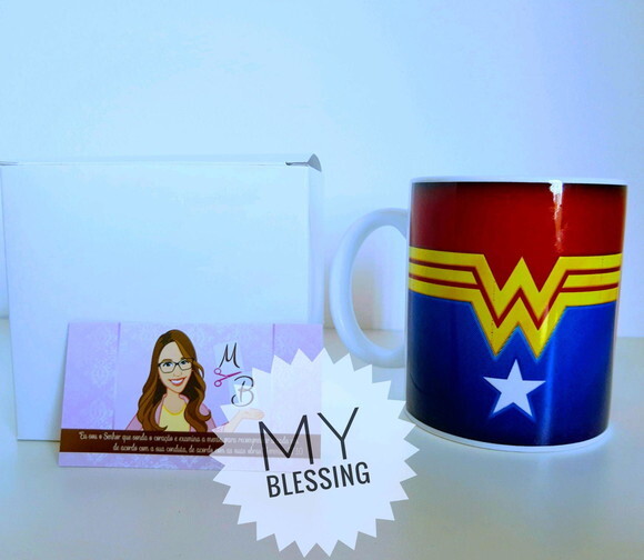 Caneca de Porcelana Mulher Maravilha