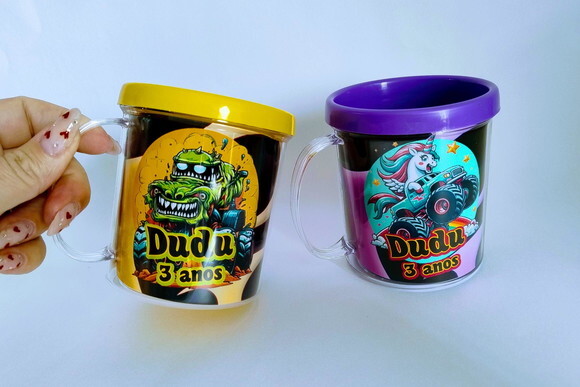 Caneca Hot Wheels Monster Truck
