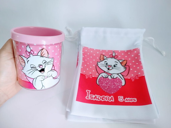 Caneca Personalizada Gata Marie com Embalagem