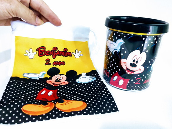 Caneca Personalizada Mickey com Embalagem