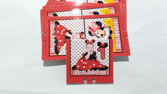 Capa para Pirulito Personalizada Minnie