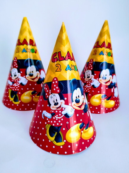 Chapeuzinho Personalizado Mickey e Minnie