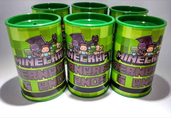 Cofrinho Minecraft Personalizado