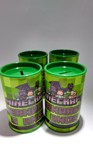 Cofrinho Minecraft Personalizado