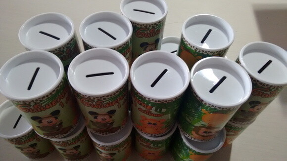 Cofrinho Personalizado Mickey Safari