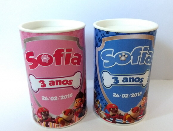 Cofrinho Personalizado Patrulha Canina
