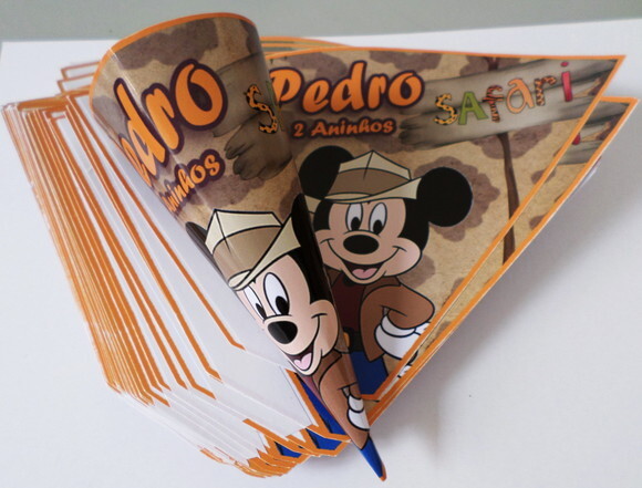 Cone Personalizado Mickey Safari