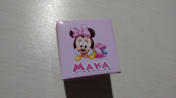 Convite Caixinha Minnie Baby