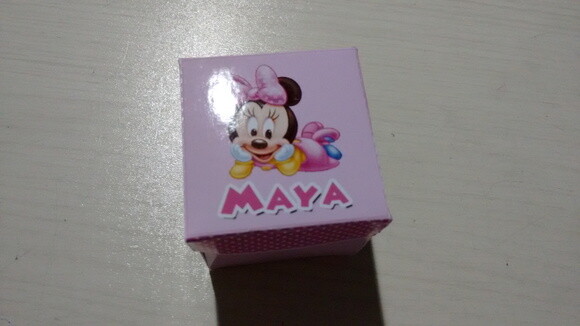 Convite Caixinha Minnie Baby