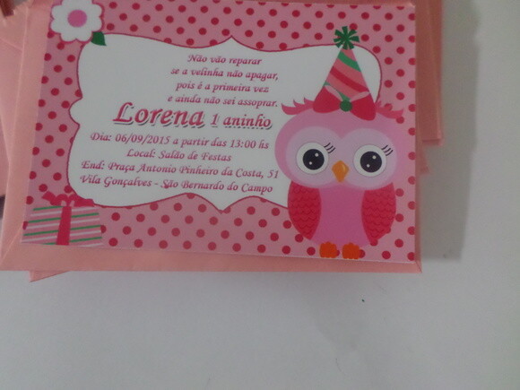 convite corujinha