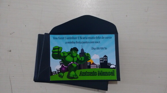 Convite do hulck