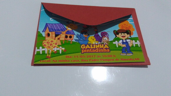 Convite galinha pintadinha