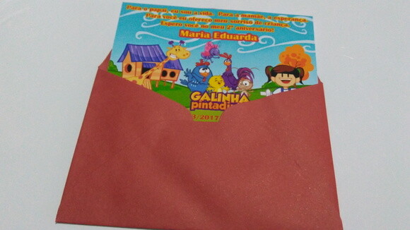 Convite galinha pintadinha
