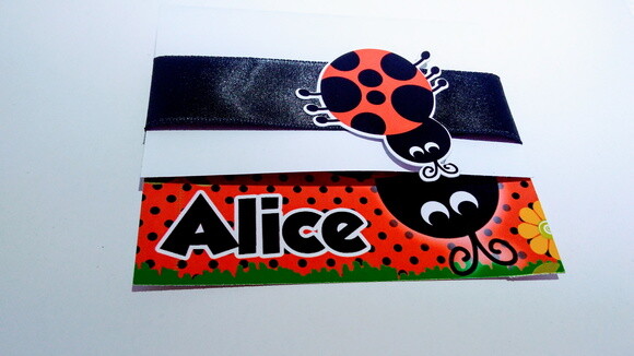 Convite personalizado joaninha