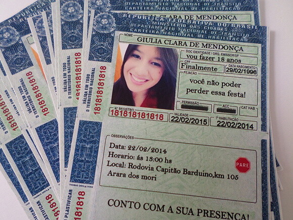 Convite Personalizado para 18 Anos