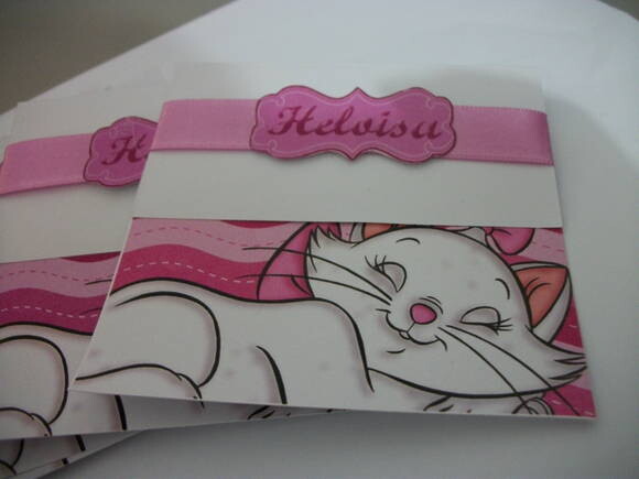 Convites personalizados gata marie