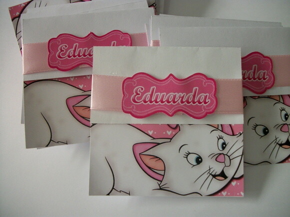 Convites Personalizados Gata Marie