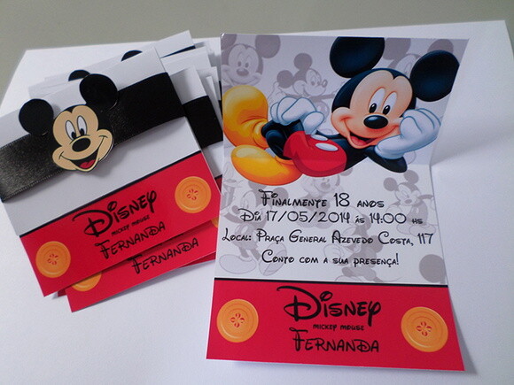 Convites Personalizados Mickey
