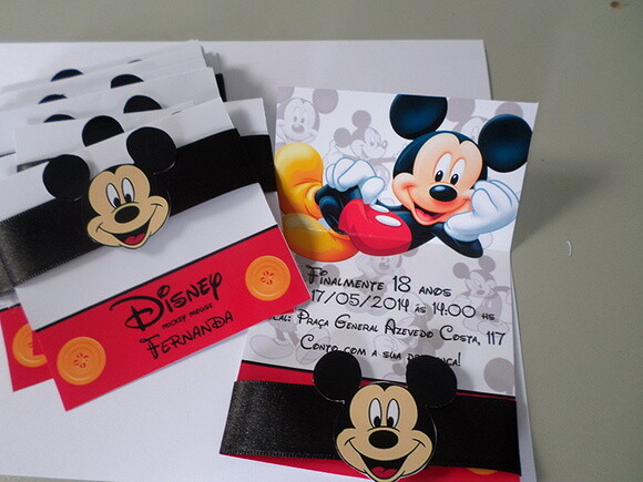 Convites Personalizados Mickey