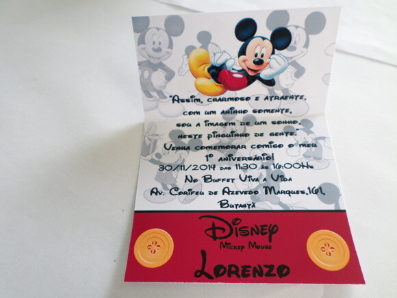 Convites Personalizados Mickey