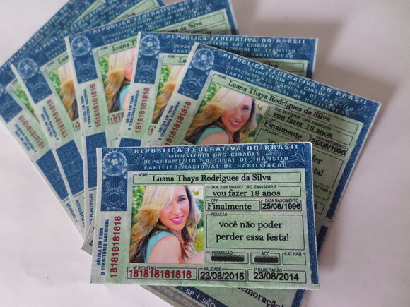 Convites Personalizados Para 18 Anos