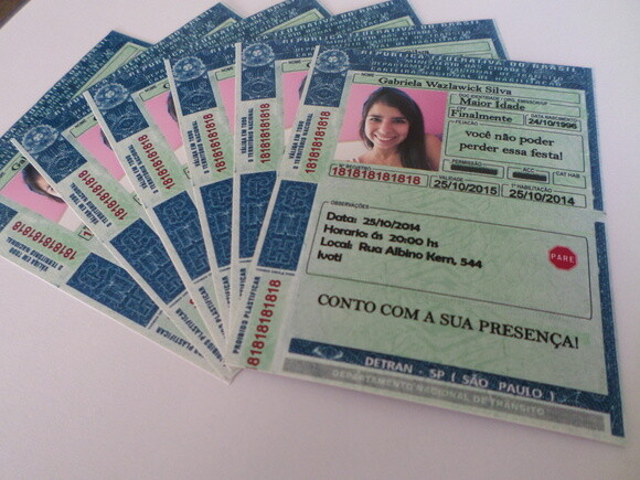 Convites Personalizados Para 18 Anos