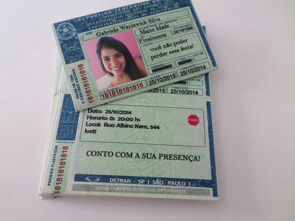 Convites Personalizados Para 18 Anos