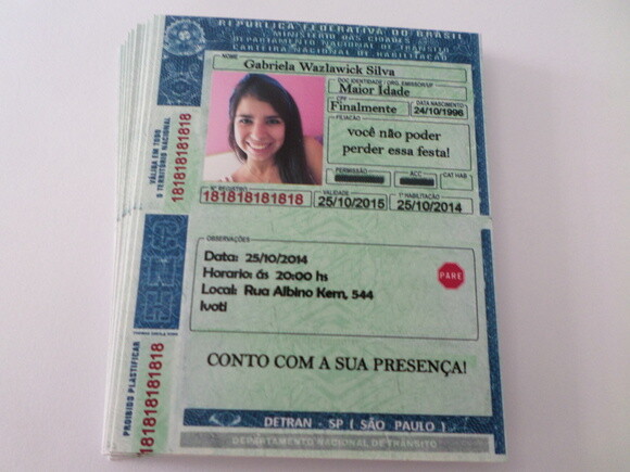 Convites Personalizados Para 18 Anos