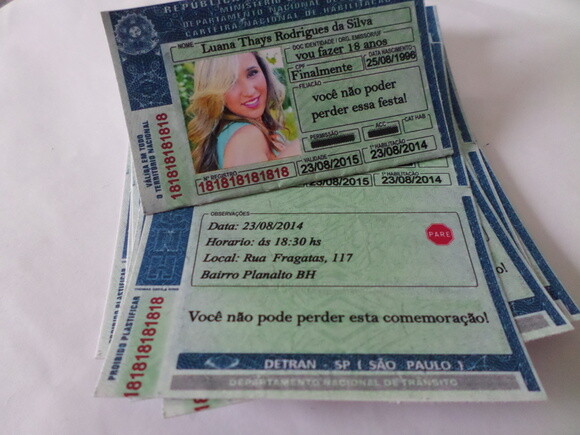 Convites Personalizados Para 18 Anos