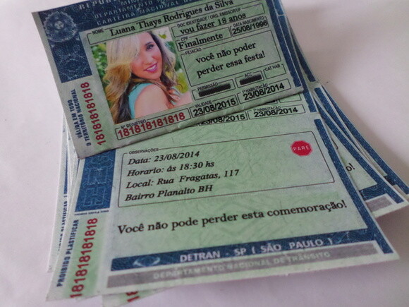 Convites Personalizados Para 18 Anos