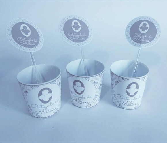 Copinho de Brigadeiro Personalizado Batizado
