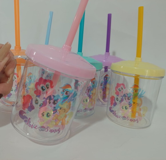 Copo Canudo Personalizado My Little Pony