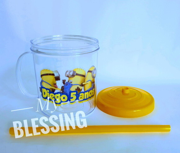 Copo com Canudo Minions
