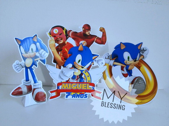 Display de Mesa Personalizado Mario x Sonic