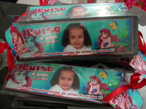 Dominó Personalizado Pequena Sereia