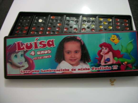 Dominó Personalizado Pequena Sereia