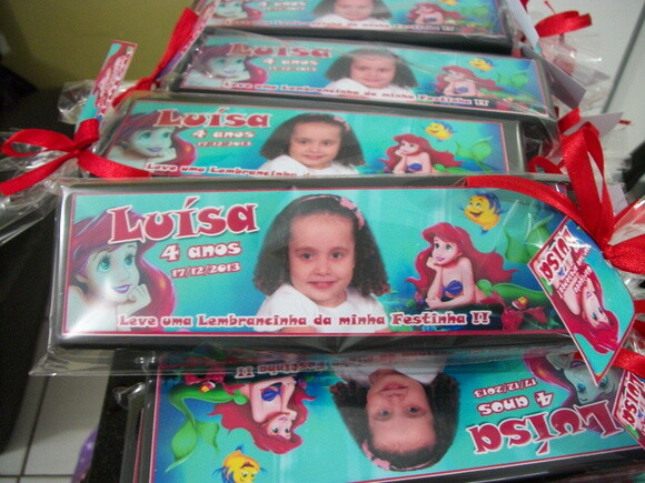 Dominó Personalizado Pequena Sereia