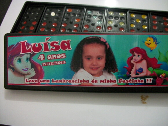 Dominó Personalizado Pequena Sereia