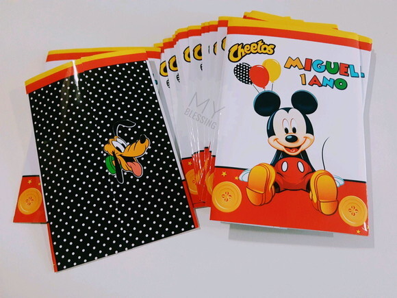 Embalagem para Salgadinho do Mickey