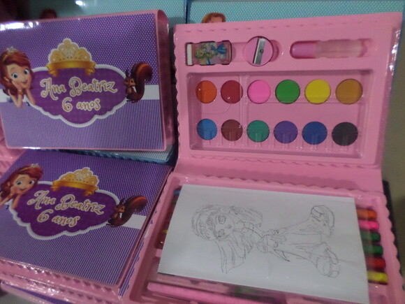 Estojo Personalizado Aquarela